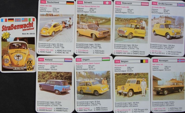 Schmid Spiele "Straßenwacht" 1971 Cardgame (7410)